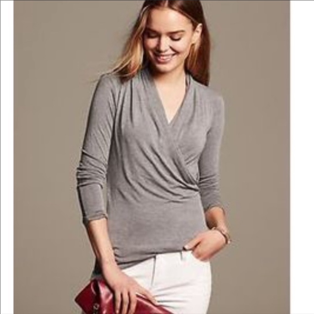 Banana Republic wrap top